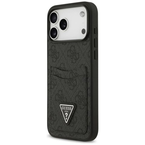 Etui Guess do iPhone 17 Pro Max 4G Double Card Triangle Black