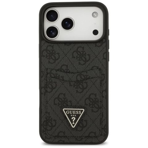 Etui Guess do iPhone 17 Pro Max 4G Double Card Triangle Black