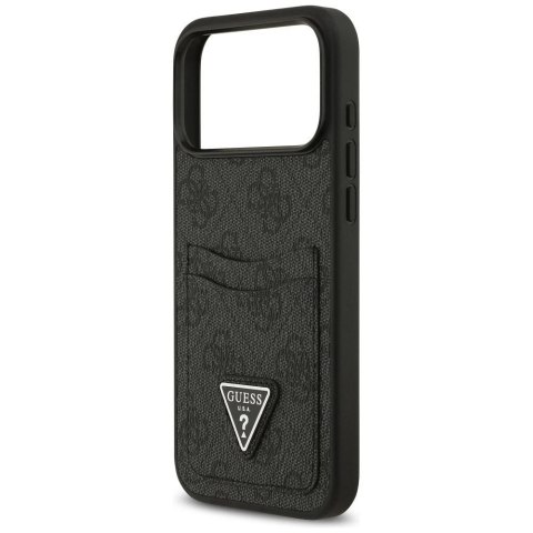 Etui Guess do iPhone 17 Pro Max 4G Double Card Triangle Black