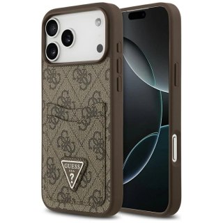 Etui Guess do iPhone 17 Pro Max 4G Double Card Triangle Gold