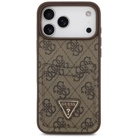 Etui Guess do iPhone 17 Pro Max 4G Double Card Triangle Gold