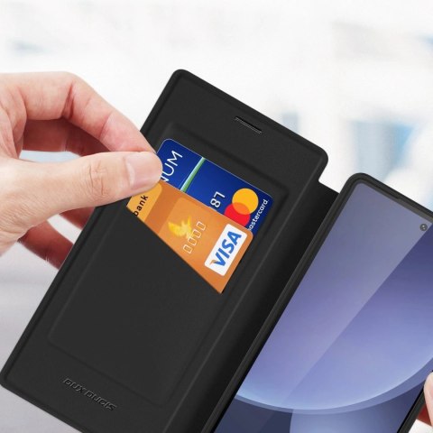 Etui Portfelowe do Samsung Galaxy S25 Ultra Dux Ducis Skin X Pro Czarne