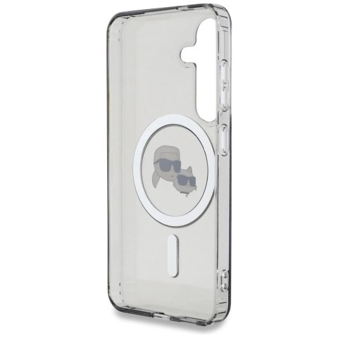 Etui Karl Lagerfeld Button Karl & Choupette MagSafe do Samsung Galaxy S25 Czarny