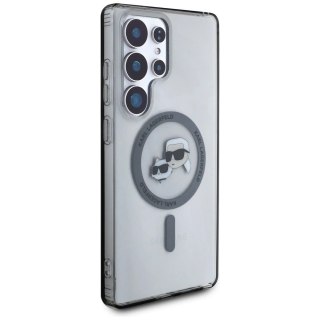 Etui Karl Lagerfeld Button Karl & Choupette MagSafe do Samsung Galaxy S25 Ultra Czarny