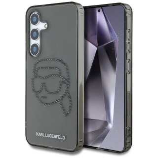 Etui Karl Lagerfeld Rhinestones Karl Head Logo do Samsung Galaxy S25 Czarny