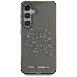 Etui Karl Lagerfeld Rhinestones Karl Head Logo do Samsung Galaxy S25 Czarny