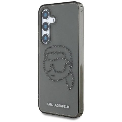 Etui Karl Lagerfeld Rhinestones Karl Head Logo do Samsung Galaxy S25 Czarny