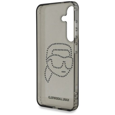 Etui Karl Lagerfeld Rhinestones Karl Head Logo do Samsung Galaxy S25 Czarny