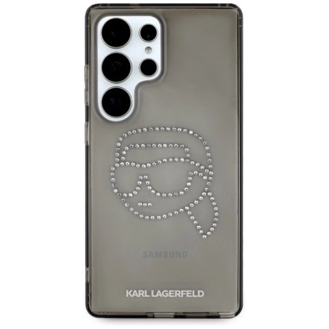 Etui Karl Lagerfeld Rhinestones Karl Head Logo do Samsung Galaxy S25 Ultra Czarny