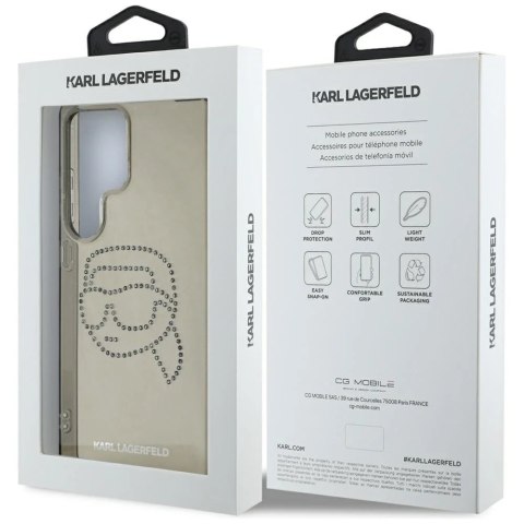 Etui Karl Lagerfeld Rhinestones Karl Head Logo do Samsung Galaxy S25 Ultra Czarny