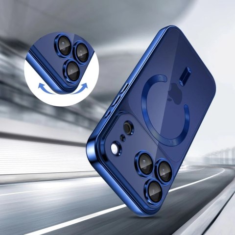 Etui Ochronne do iPhone 17 Pro Max Tech-Protect MagFlex MagSafe Shiny Deep Blue