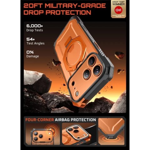 Etui Ochronne do iPhone 17 Pro Supcase UB Grip Mag MagSafe Clear/Coral