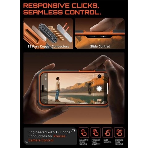 Etui Ochronne do iPhone 17 Pro Supcase UB Grip Pro Mag MagSafe Clear/Coral