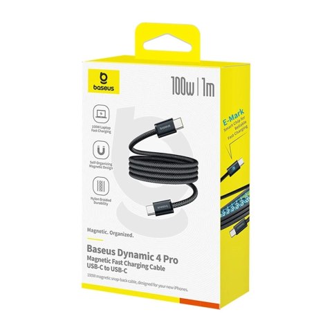 Kabel Baseus Dynamic 4 Pro Fast USB-C - USB-C 100W 1 m czarny