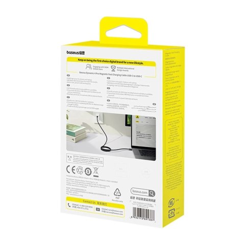 Kabel Baseus Dynamic 4 Pro Fast USB-C - USB-C 100W 1 m czarny