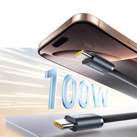 Kabel Baseus Dynamic 4 Pro Fast USB-C - USB-C 100W 1 m czarny