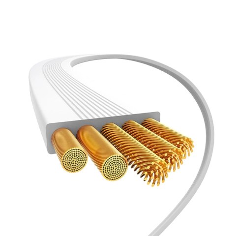 Kabel Baseus Free2Pull Mini 100W USB-C - USB-C 2m Biały