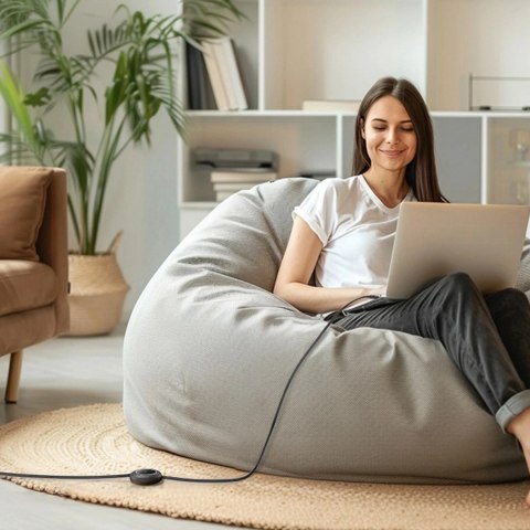 Kabel Baseus Free2Pull Mini 100W USB-C - USB-C 2m Czarny