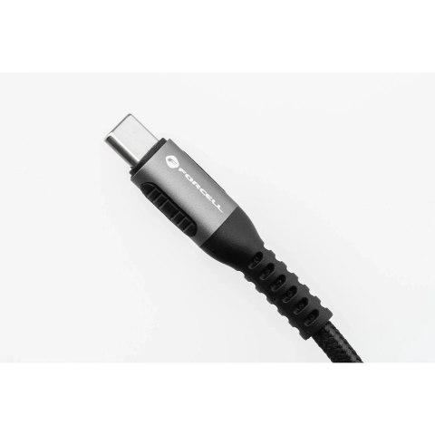 Kabel USB-C 240W Forcell F-Energy QC4.0 PD Cafule 0,5 m czarny