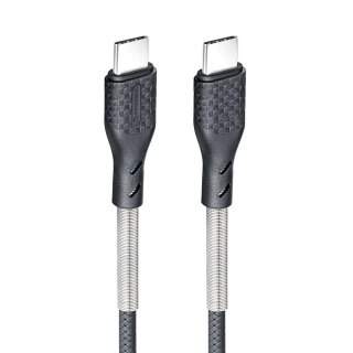 Kabel USB-C 240W Forcell F-Energy QC4.0 PD Carbon 1 m czarny