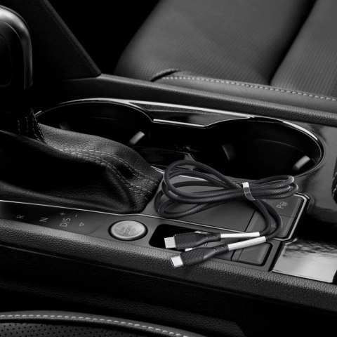 Kabel USB-C 240W Forcell F-Energy QC4.0 PD Carbon 1 m czarny