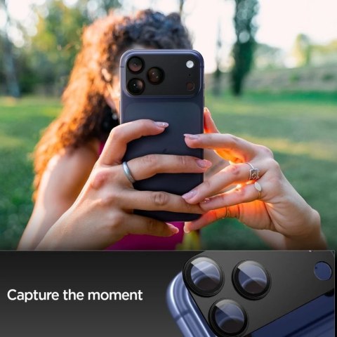 Osłona Aparatu do iPhone 17 Pro Max Spigen Optik Pro XL EZ Fit Black