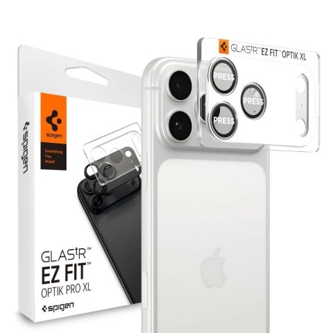 Osłona Aparatu do iPhone 17 Pro Max Spigen Optik Pro XL EZ Fit Silver