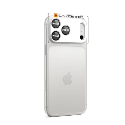 Osłona Aparatu do iPhone 17 Pro Spigen Optik Pro XL EZ Fit Silver