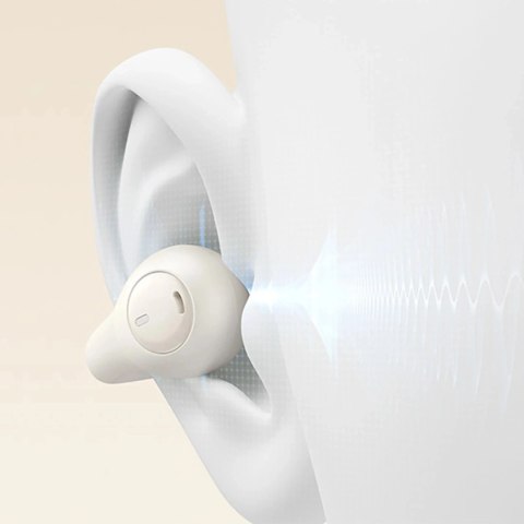 Słuchawki Baseus Bass 15 Clip OWS + Kabel USB-C 30cm Białe