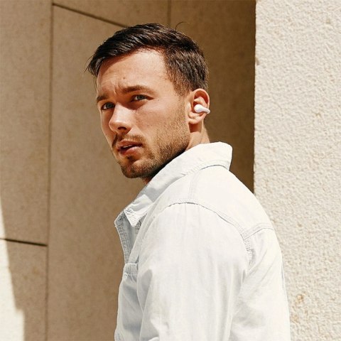 Słuchawki Baseus Bass 15 Clip OWS + Kabel USB-C 30cm Białe