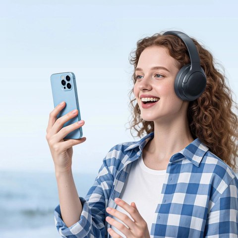 Słuchawki Baseus Bass BH1 Lite bezprzewodowe nauszne Bluetooth 6.0 - czarne