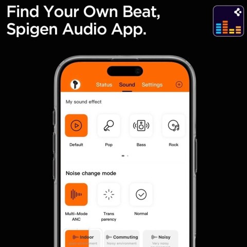 Spigen SA2401 ANC Pro Słuchawki Douszne Bluetooth Black