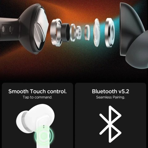 Spigen SA2402 ANC Pro Słuchawki Douszne Bluetooth Black