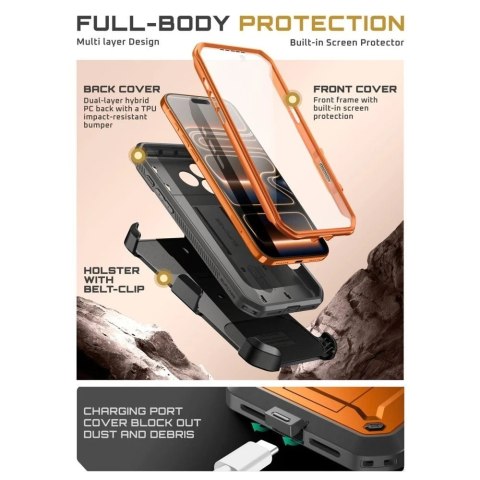 Etui Ochronne do iPhone 17 Pro Supcase Unicorn Beetle Pro Coral