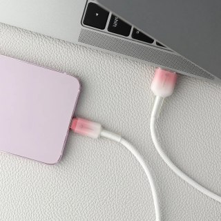 Kabel USB-A - USB-C 66W Forcell F-Energy Gradient 1 m C352 biały