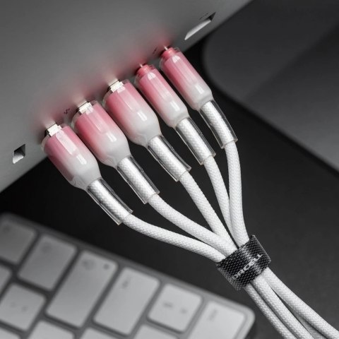 Kabel USB-A - USB-C 66W Forcell F-Energy Gradient 1 m C352 biały