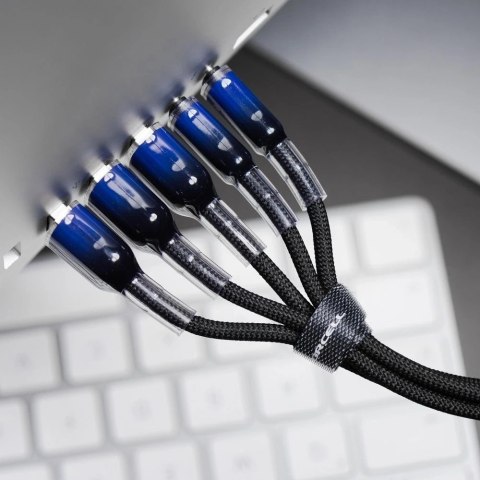 Kabel USB-A - USB-C 66W Forcell F-Energy Gradient 1 m C352 czarny