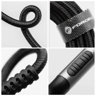 Kabel USB-A - USB-C 66W Forcell F-Energy QC4.0 Cafule 0,25 m czarny