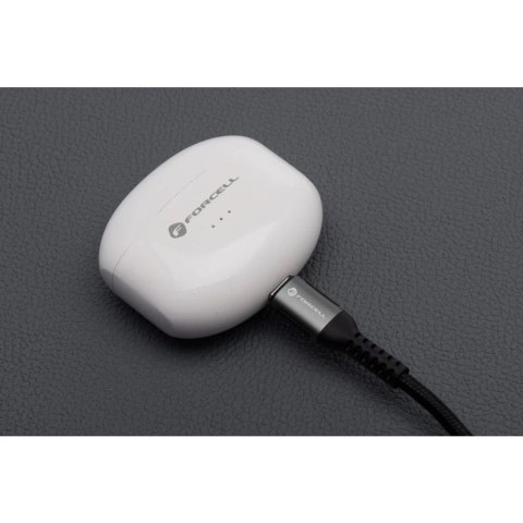 Kabel USB-A - USB-C 66W Forcell F-Energy QC4.0 Cafule 0,25 m czarny