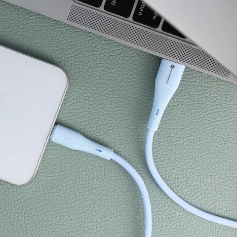 Kabel USB-A - USB-C 66W Forcell F-Energy Silicone 1 m C342 niebieski