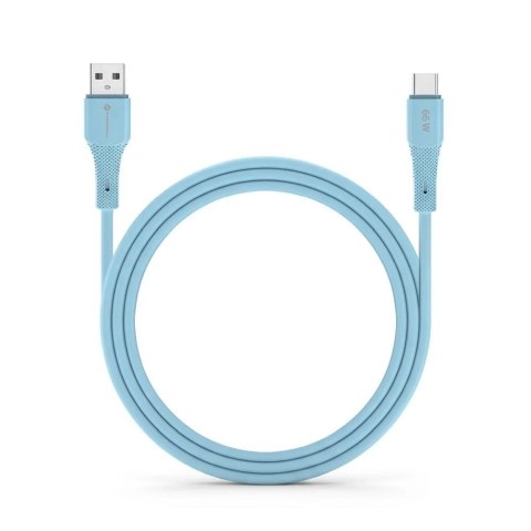 Kabel USB-A - USB-C 66W Forcell F-Energy Silicone 1 m C342 niebieski