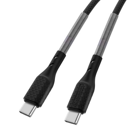 Kabel USB-C - USB-C 100W Forcell F-Energy Carbon 1 m CB-04C czarny