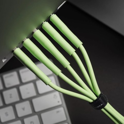 Kabel USB-C - USB-C 100W Forcell F-Energy Silicone 1 m C347 zielony