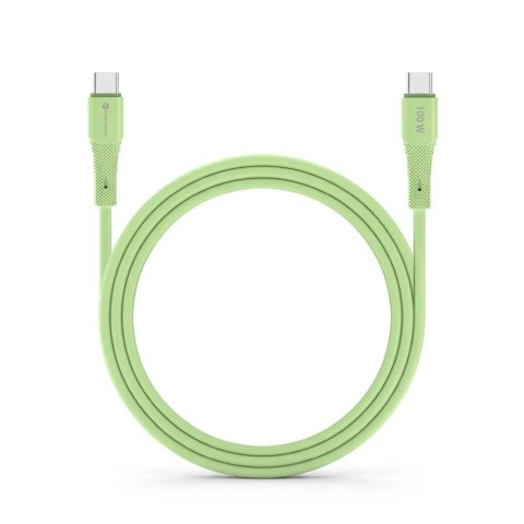 Kabel USB-C - USB-C 100W Forcell F-Energy Silicone 1 m C347 zielony