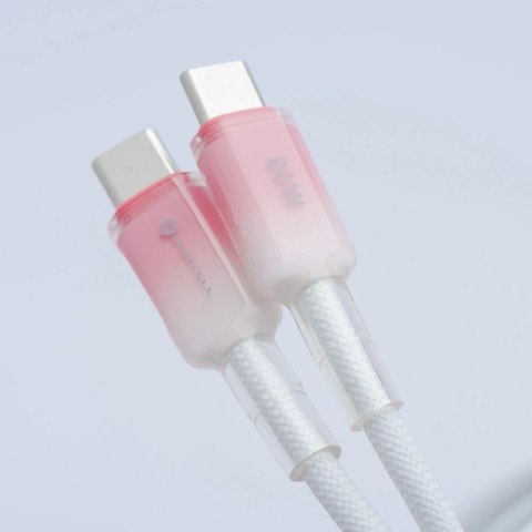 Kabel USB-C - USB-C 60W Forcell F-Energy Gradient 1 m C354 biały