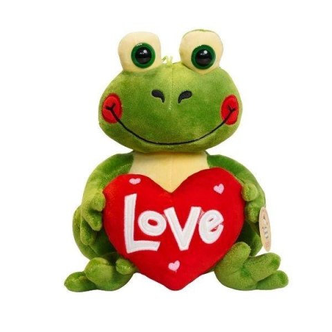 Pluszak 28 cm Żaba z sercem Love Walentynki DEEF 04291 DE