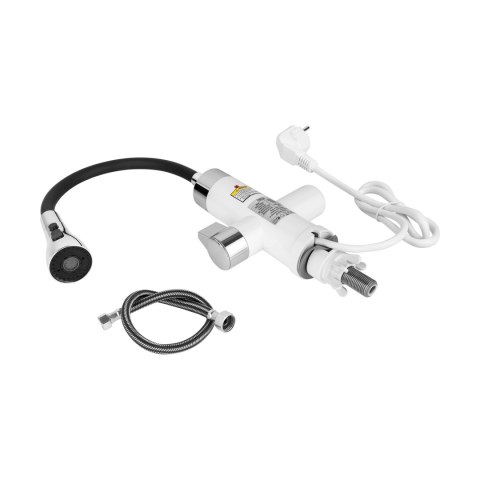 Przepływowy podgrzewacz wody bateria kuchenna z elastyczną wylewką