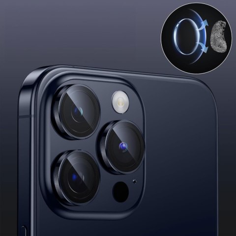 Szkło hartowane 9H do iPhone 15 Pro Max na obiektyw telefonu 3mk Lens Pro Protection