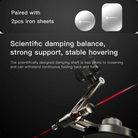 Uchwyt Samochodowy Forcell Magnetyczny Metalowy 3w1 IronSecure