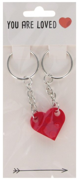 Brelok serce 3cm podwójny Walentynki ARPEX WA3902